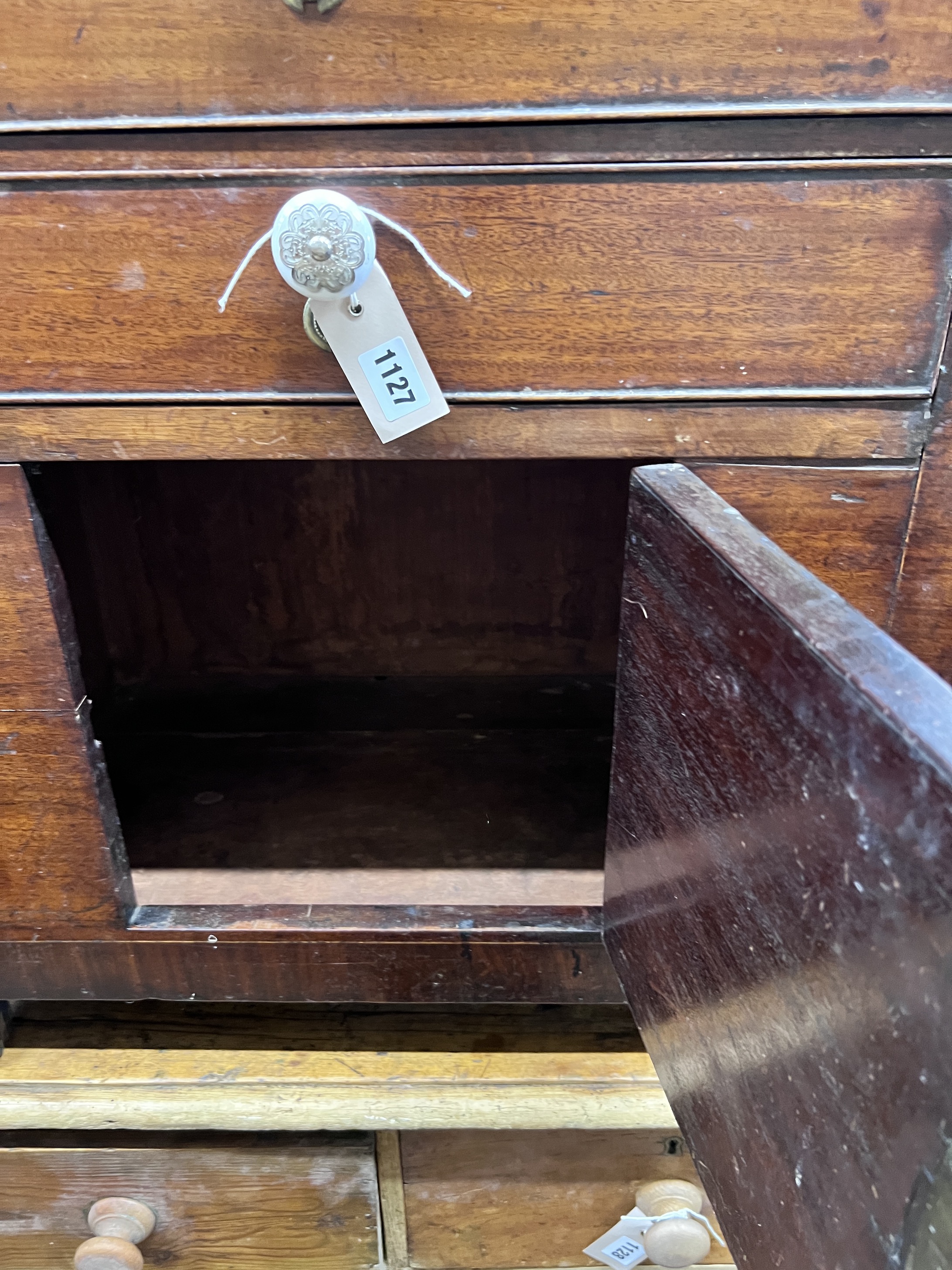 A Regency mahogany washstand, width 62cm